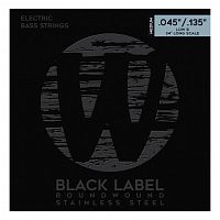 Струни WARWICK 40301 Black Label Medium 5-String (45-135) - JCS.UA