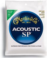 Струни MARTIN MSP3600 SP Acoustic 80/20 Bronze Extra Light 12 String (10-47) - JCS.UA
