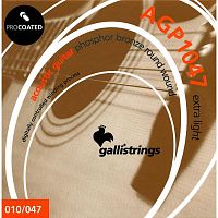 Струны для акустической гитары Gallistrings AGP1047 EXTRA LIGHT - JCS.UA
