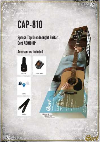 Гітарний набір CORT TRAILBLAZER PACK CAP-810 (Open Pore) - JCS.UA фото 4