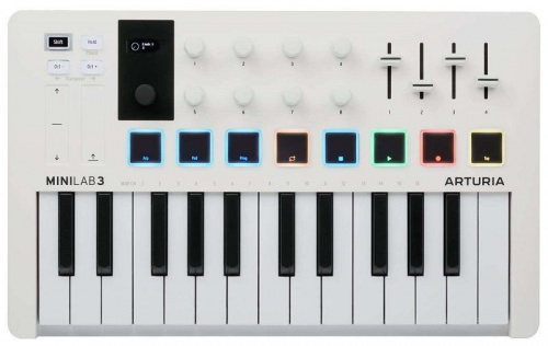 MIDI-клавіатура Arturia MiniLab 3 White - JCS.UA фото 2