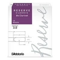 Тростини для кларнета D'ADDARIO Reserve Classic Bb Clarinet #3.0 - 10 Box - JCS.UA