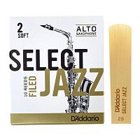 Трость для альт саксофона D'ADDARIO RSF10ASX2S Select Jazz - Alto Sax Filed 2S (1шт) - JCS.UA