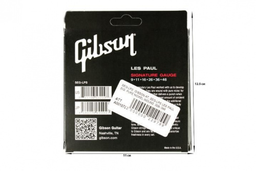 Струни для електрогітар GIBSON SEG-LPS LES PAUL SIG. PURE NICKEL WOUND .009-.046 - JCS.UA фото 2