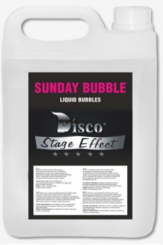 Жидкость для пузырей Disco Effect D-SB Sunday Bubble, 5 л - JCS.UA