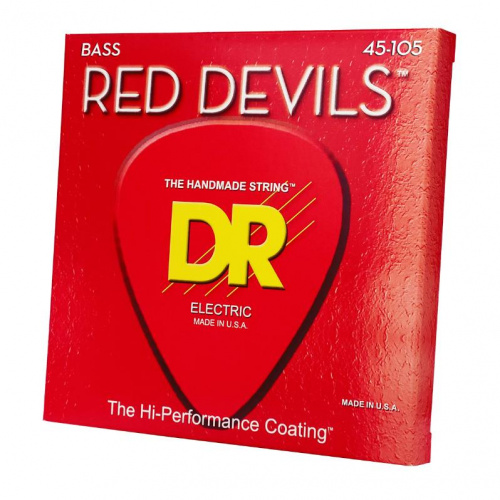 Струни DR STRINGS RDB-45 RED DEVILS BASS - MEDIUM (45-105) - JCS.UA фото 3