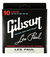 Струни GIBSON SEG-LP10 LES PAUL PURE NICKEL WOUND .010-.046 - JCS.UA