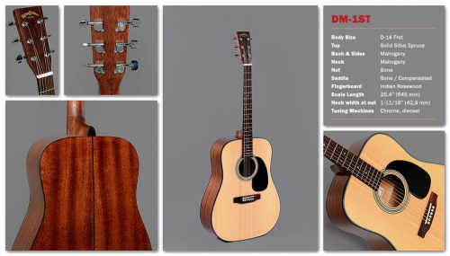 Акустична гітара SIGMA GUITARS DM-1ST - JCS.UA фото 2