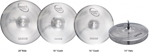 Набір тарілок SABIAN QTPC504 Quiet Tone Practice Cymbals Set - JCS.UA фото 2