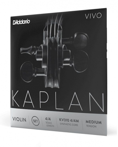 Струни D'Addario KV310 4 / 4M KAPLAN VIVO VIOLIN STRING SET 4/4 Scale Medium Tension - JCS.UA