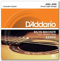 Струны D'ADDARIO EZ900 85/15 BRONZE EXTRA LIGHT (10-50) - JCS.UA