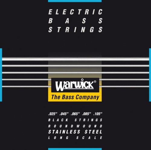 Струны для бас-гитары WARWICK 40311 Black Label Medium 5-String High C (25-105) - JCS.UA