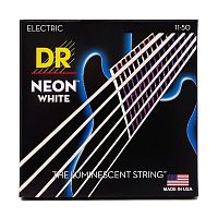 Струни DR STRINGS NWE-11 NEON WHITE ELECTRIC - HEAVY (11-50) - JCS.UA