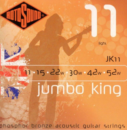 Струни для акустичних гітар Rotosound JK11 - JCS.UA