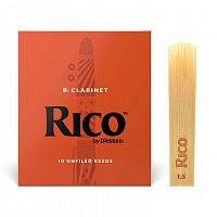 Трость для кларнета D'ADDARIO RCA1015 Rico - Bb Clarinet #1.5 (1шт) - JCS.UA
