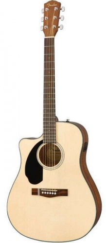 Электроакустическая гитара FENDER CD-60SCE LEFT HAND NATURAL - JCS.UA фото 2