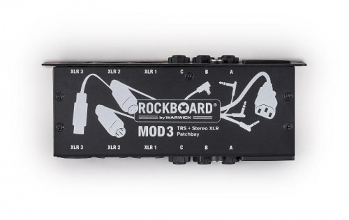 Патч панель для педалборда ROCKBOARD RBO B MOD 3 V2 All-in-One TRS & XLR Patchbay for Vocalists & Acoustic Players - JCS.UA фото 5