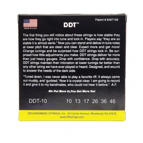 Струни DR STRINGS DDT-10 DDT DROP DOWN TUNING ELECTRIC - MEDIUM (10-46) - JCS.UA фото 3