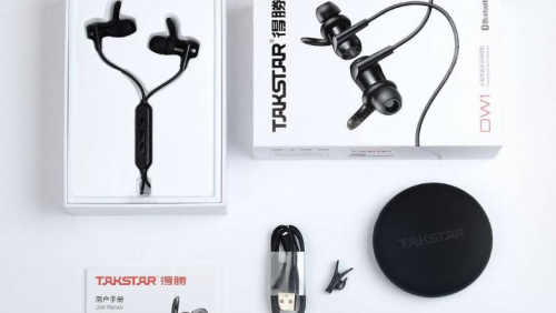 Наушники Takstar DW1-BLACK In-ear Bluetooth Sport Headphone, чёрные - JCS.UA фото 3