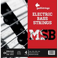 Струни для бас-гітари Gallistrings MSB45105 4 STRINGS MEDIUM - JCS.UA