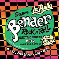 Струни для електрогітари La Bella B942 Super Bender Electric Guitar Strings 9-42 - JCS.UA