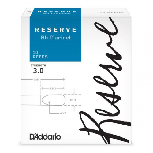 Трости для кларнета D'ADDARIO DCR1030 Reserve Bb Clarinet #3.0 - 10 Box - JCS.UA