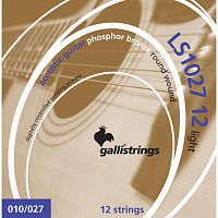 Струни для акустичної гітари Gallistrings LS1027-12 LIGHT - JCS.UA