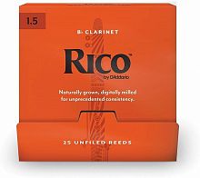 Тростини для кларнета D'Addario RCA0115-B25 Rico - Bb Clarinet # 1.5 - 25 Box - JCS.UA