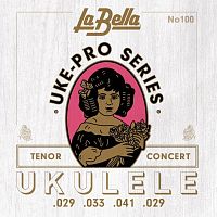 Струни для укулеле La Bella 100W Uke-Pro, Concert / Tenor, Wound 4th - JCS.UA