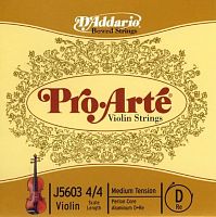 Струни для скрипки D'ADDARIO J5603 4/4M PRO-ARTÉ VIOLIN SINGLE D STRING 4/4 Scale Medium Tension - JCS.UA