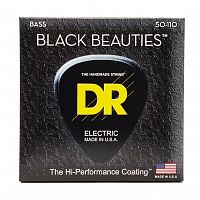 Струни DR STRINGS BKB-50 BLACK BEAUTIES BASS - HEAVY (50-110) - JCS.UA